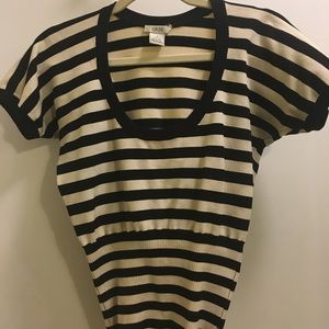 Striped crop sweater